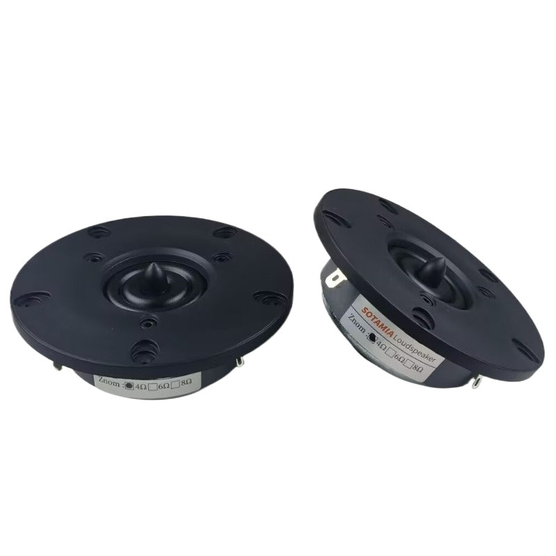 SOTAMIA 2Pcs 4 Inch HIFI Tweeter Power Speaker 4 Ohm 50W Silk Film High Frequency Treble Audio DIY Bookshelf Bluetooth Speaker