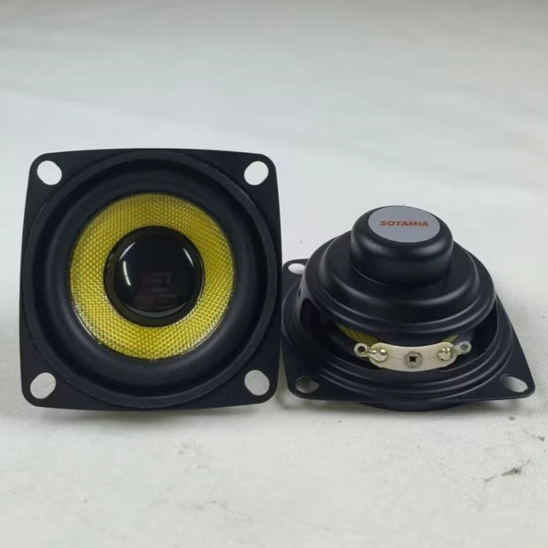 SOTAMIA 2Pcs 2 Inch 52mm Mini Audio Full Range Speaker 4 Ohm 5W 16 Core Glass Fiber Waterproof Loudspeaker DIY Bluetooth Speaker