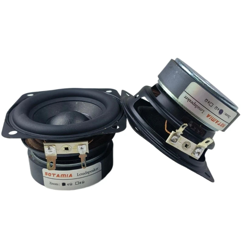 SOTAMIA 2Pcs 3 Inch Subwoofer Speaker 4 Ohm 15W Woofer Audio Hifi Home Music Bass Bluetooth Speaker DIY Home Theater Loudspeaker