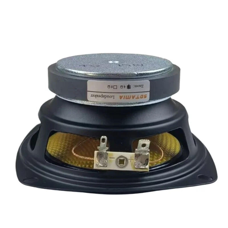 SOTAMIA 1Pcs 4 Inch Woofer Speaker 4 Ohm 15 W DIY Professional Multimedia Home Music Subwoofer Speaker Audio Bass Loudspeaker