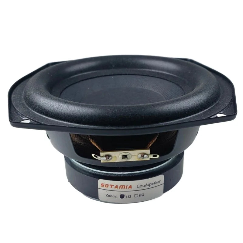 SOTAMIA 1Pcs 5.25 Inch Subwoofer Audio Speaker 4 Ohm 50W Super Bass Home Music Loudspeaker DIY Hifi Bookshelf Bluetooth Speaker