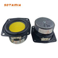 SOTAMIA 2Pcs 3 Inch Subwoofer Speaker 78mm 4 Ohm 20W Yellow Glass Fiber Super Bass Audio Hifi Home Music Sound Speaker
