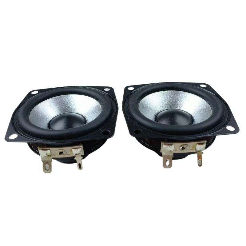 SOTAMIA 2Pcs 2.5 Inch Full Range Bass Speaker 66mm 4 Ohm 15W Amplifier Loudspeaker Rubber Edge Hifi Music DIY Bluetooth Speaker