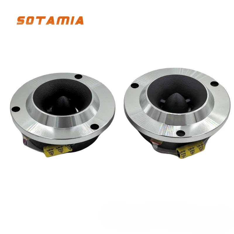 SOTAMIA 2Pcs 4 Inch Tweeter Audio Speaker 4 Ohm 300W Titanium Film Horn Treble Driver Professional KTV Home Music Loudspeaker