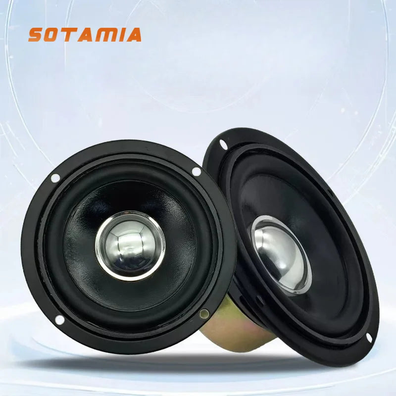 SOTAMIA 2Pcs 3 Inch Full Reange Speaker 90mm 4 Ohm 15W Sound Music Speaker Hifi Stereo Loudspeaker Audio 4R DIY Power Amplifier