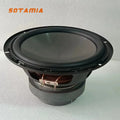 SOTAMIA 1Pcs 8 Inch Subwoofer Audio Speaker 6 Ohm 200W Long-stroke Dual-magnetic Bright Silver Super Bass Power Hifi Speaker