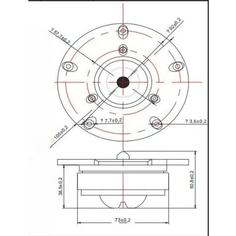 SOTAMIA 2Pcs 4 Inch Tweeter HIFI Speaker Silk Film 4 Ohm 50W High Frequency Treble Loudspeaker DIY Bookshelf Bluetooth Speaker