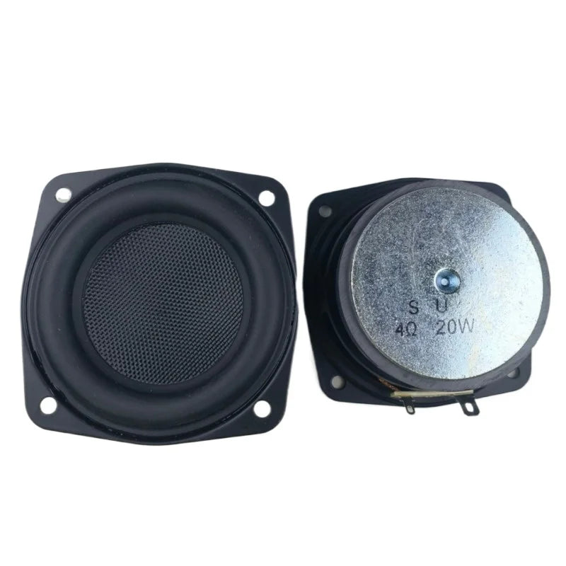 SOTAMIA 2Pcs 3 Inch Subwoofer 4 Ohm 20W Black Fiber Glass Audio Hifi Home Music Sound Speaker DIY Home Theater Power Loudspeaker
