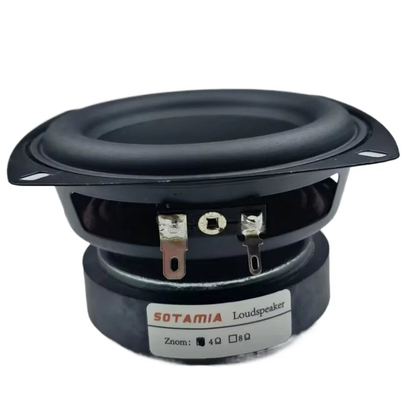 SOTAMIA 1Pcs 4 Inch Mid-woofer Speaker Audio 4 Ohm 15W DIY Waterproof Bluetooth Speaker Bass Loudspeaker Home Music Bookshelf