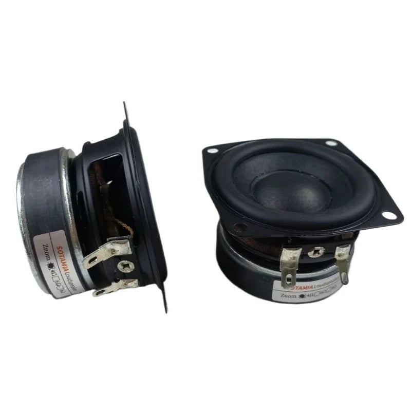 SOTAMIA 2Pcs 2.5 Inch Subwoofer Audio Power Speaker 4 Ohm 15W Hifi Low Frequency Speaker Sound Music Home Theater Loudspeaker