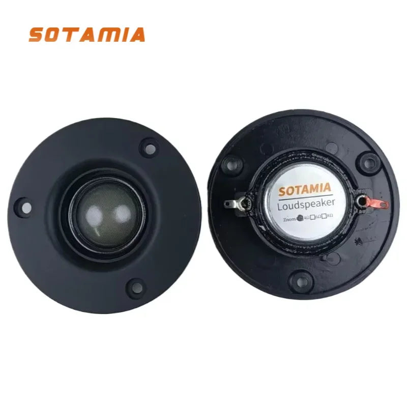 SOTAMIA 2Pcs 3 Inch Tweeter Audio Speaker 4 Ohm 30W Silk Film Treble Power Speaker Hifi Music Home Theater Sound Loudspeaker