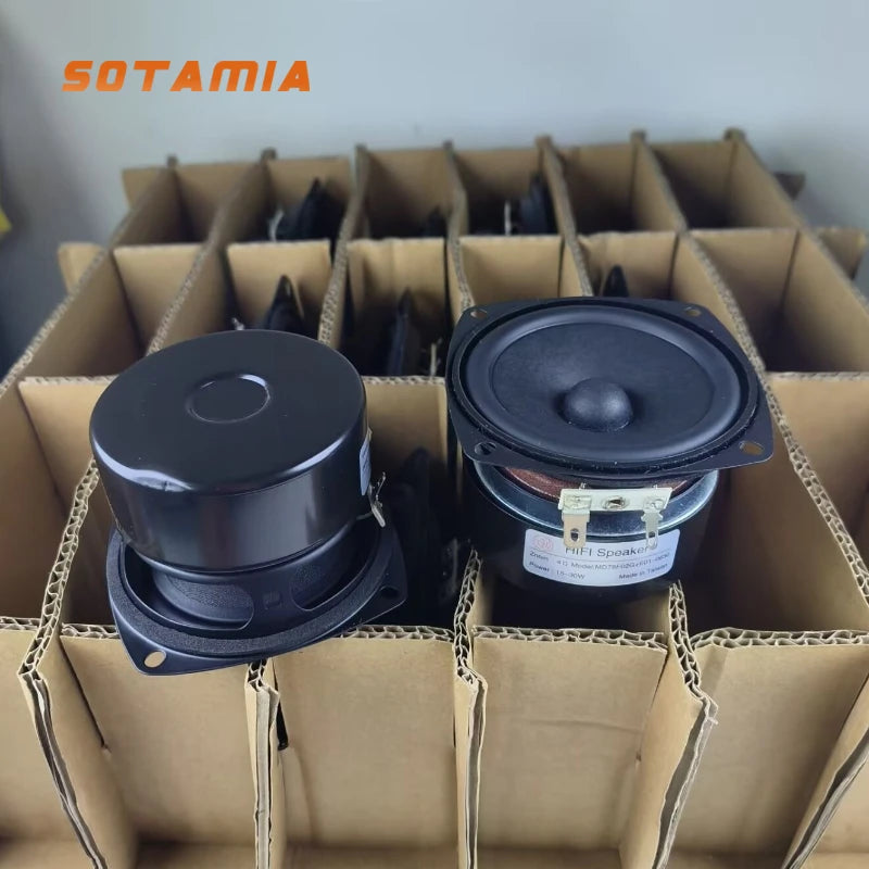 SOTAMIA 2Pcs 3 Inch Full Range Power Speaker 4 8 Ohm 15W DIY Home Smart Anti Magnetic Speaker Hifi Music Audio Loudspeaker