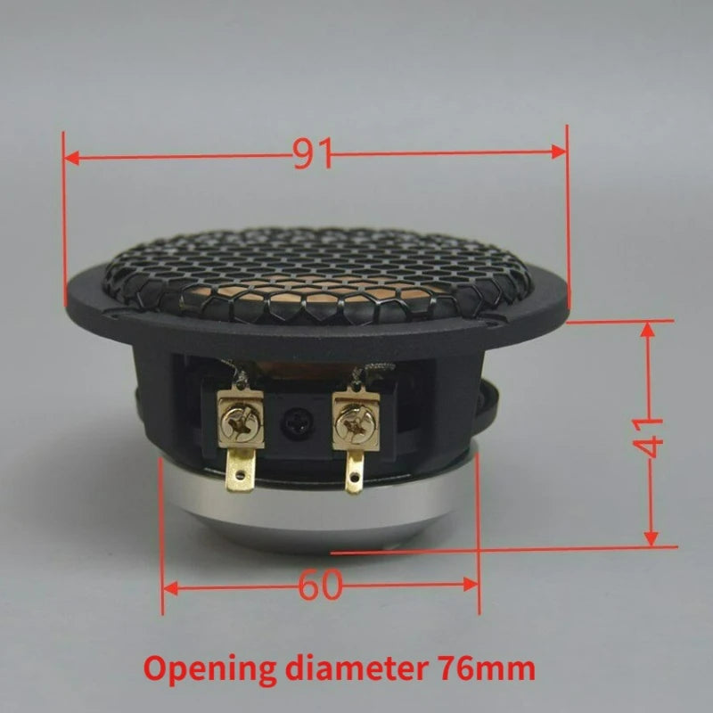 SOTAMIA 2Pcs 3.5 Inch Midrange Power Aduio Speaker 4 Ohm 30W Hifi Music Mid Frequency Three Way Audio Modification and Upgrade
