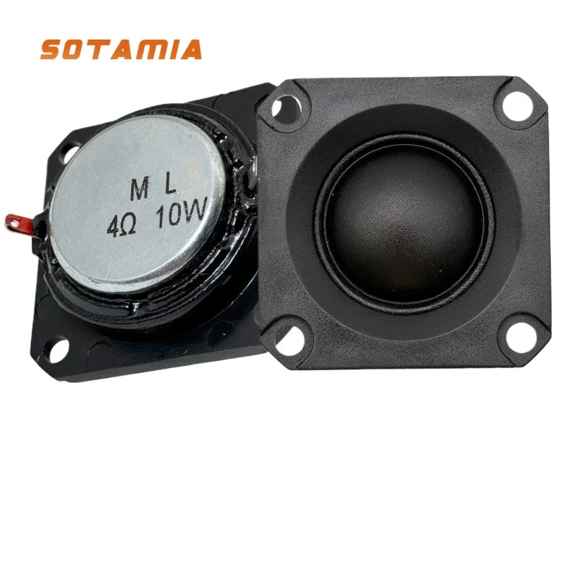SOTAMIA 2Pcs 1.5 Inch 40mm Audio Speaker 4 Ohm 10W 20 Core Dome Tweeter Silk Film HIFI Treble Speaker DIY Audio Accessories