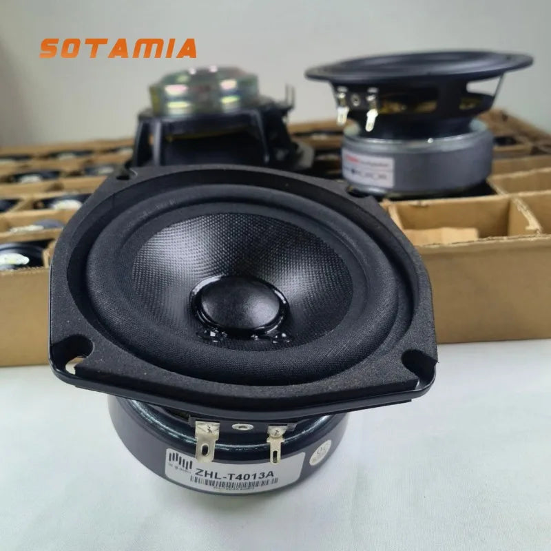 SOTAMIA 1Pcs 4.5 Inch Full Range Speaker 8 Ohm 150W Composite Braided Basin Smart Home Audio Ceiling Hifi Music Power Speaker