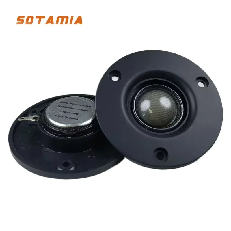 SOTAMIA 2Pcs 3 Inch Tweeter Audio Speaker 4 Ohm 30W Transparent Silk Film Treble Power Speaker Hifi Sound Music Home Loudspeaker