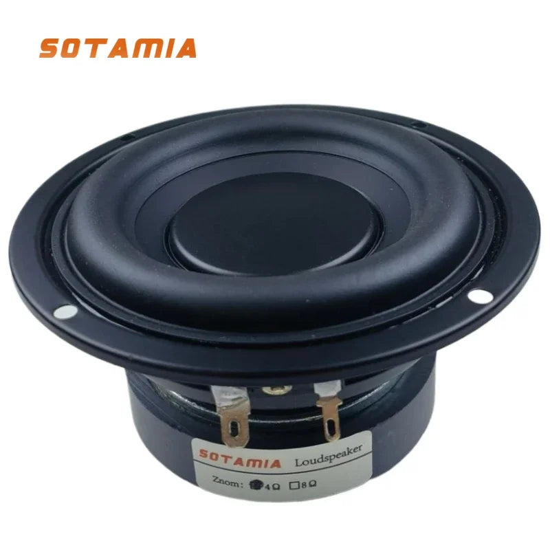 SOTAMIA 1Pcs 4.5 Inch Woofer Speaker 4 Ohm 30W Hifi Music Home Theater Bass Bluetooth Speaker Home Audio Bookshelf Loudspeaker