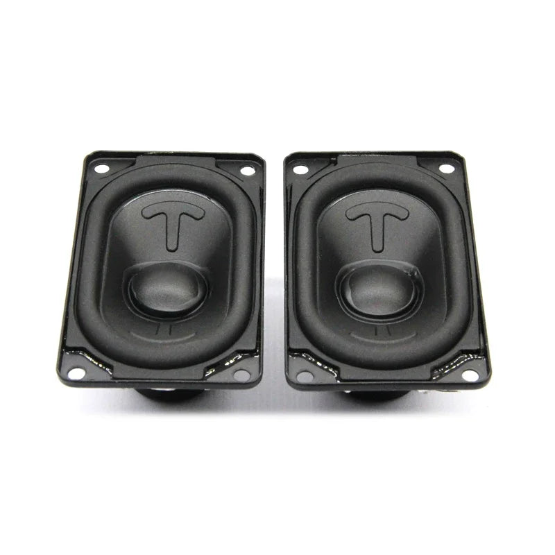 SOTAMIA 2Pcs 4580 Full Range Audio 4 Ohm 10W Track Style Internal Magnet Multimedia Speaker 45x80mm DIY Bluetooth Speaker