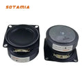 SOTAMIA 2Pcs 2 Inch Full Range Speaker 4 Ohm 10W Rubber Side Music Audio Power Loudspeaker DIY Portable Bluetooth Speaker