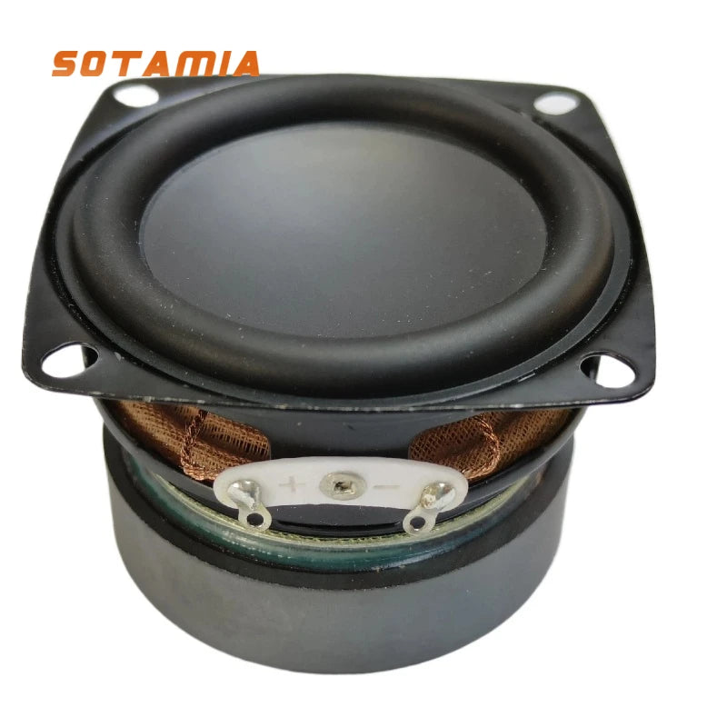 SOTAMIA 2Pcs 2.25 Inch Portable Full Range Speaker 57mm 4 Ohm 10W HIFI Speaker Audio Sound Music Power HIFI Loudspeaker