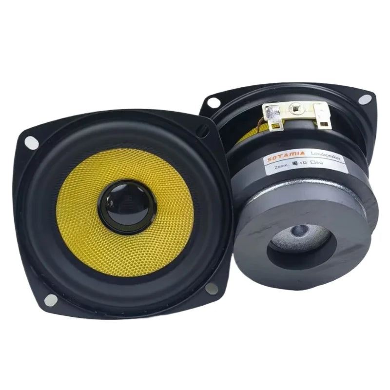 SOTAMIA 2Pcs 3 Inch Waterproof Speaker 4 Ohm 10W DIY Audio Portable Bluetooth Speaker Music Glass Fiber Loudspeaker Bookshelf