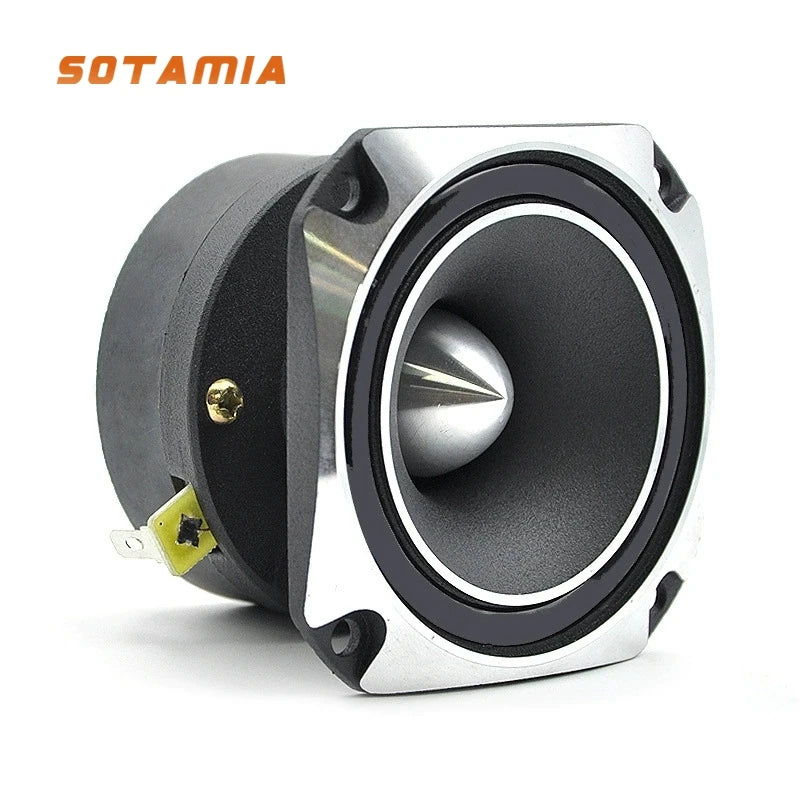 SOTAMIA 1PCS Aluminum Tweeter Full Range Speaker 4 Ohm 80 Watt Thickened Rear Basin Frame High Temperature Resistant Speaker