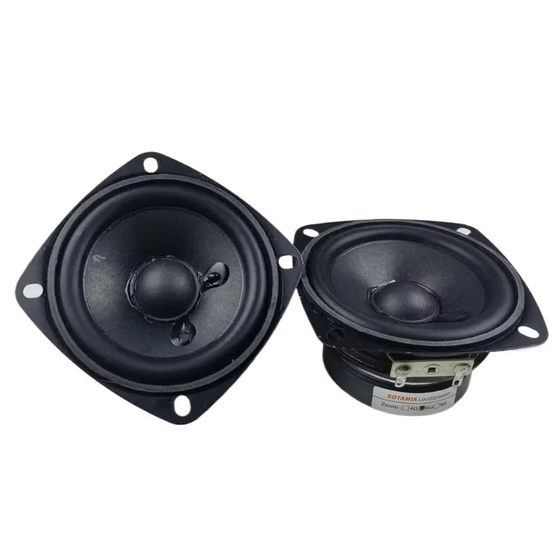 SOTAMIA 2Pcs 3 Inch Full Range Speaker 6 Ohm 10W HiFi Audio Power Loudspeaker DIY Multimedia Music Bluetooth Speaker