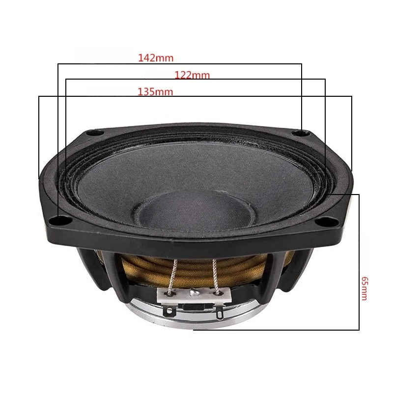 SOTAMIA 1Pcs 5 Inch Midrange Speaker 8 Ohm 120W Neodymium Magnetic Audio Aluminum Frame HIFI Loudspeaker DIY Bookshelf Speaker