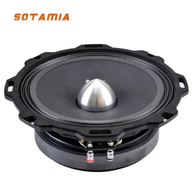 SOTAMIA 1Pcs 6.5 Inch Midrange Speaker 4 Ohm 300W Altavoz Aluminium Bullet Cloth Edge Speaker Home Theater HIFI Loudspeaker