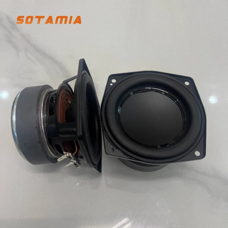 SOTAMIA 2Pcs 3 Inch Subwoofer Audio Speaker 4 Ohm 30W Super Bass Woofer DIY Hifi Music Bluetooth Speaker Bookshelf Loudspeaker