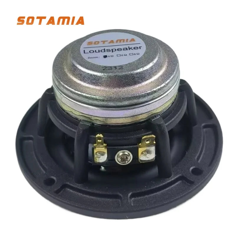 SOTAMIA 1Pcs 3 Inch Full Range Audio Speaker 4 Ohm 30W Hifi Music Rubber Edge NDFEB Loudspeaker DIY Portable Bluetooth Speaker