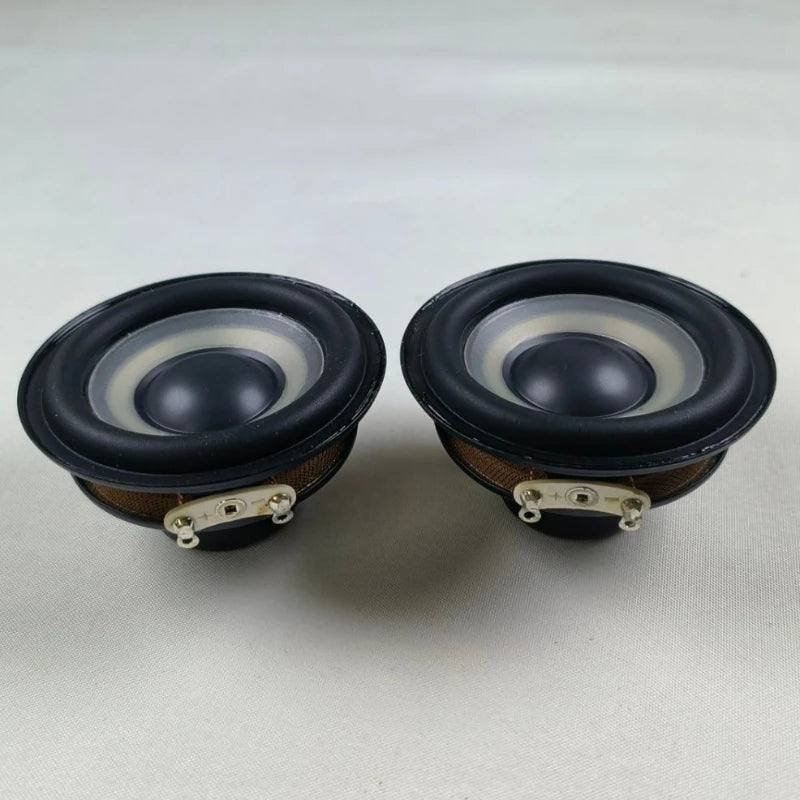SOTAMIA 2Pcs 2 Inch Full Range Speaker 52mm 4 Ohm 8W Audio Waterproof HIFI Speaker White Basin Altavoz for Bluetooth Speaker