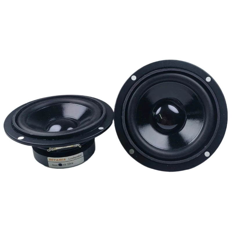 SOTAMIA 2Pcs 3 Inch Midrange Bass Speakers 4 Ohm 15W PP Cone Waterproof Bluetooth Speaker Audio Hifi Music DIY Music Loudspeaker