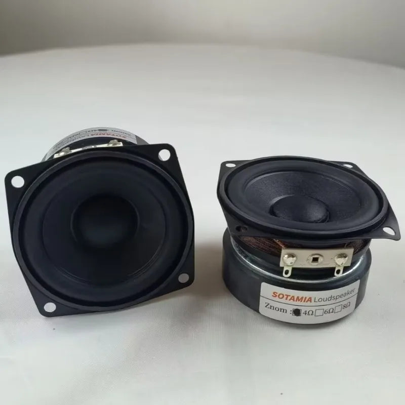 SOTAMIA 2Pcs 2.5 Inch Full Range Speaker 4 Ohm 25W 20 Core Hifi Music Power Loudspeaker DIY Smart Home Audio Bluetooth Speaker