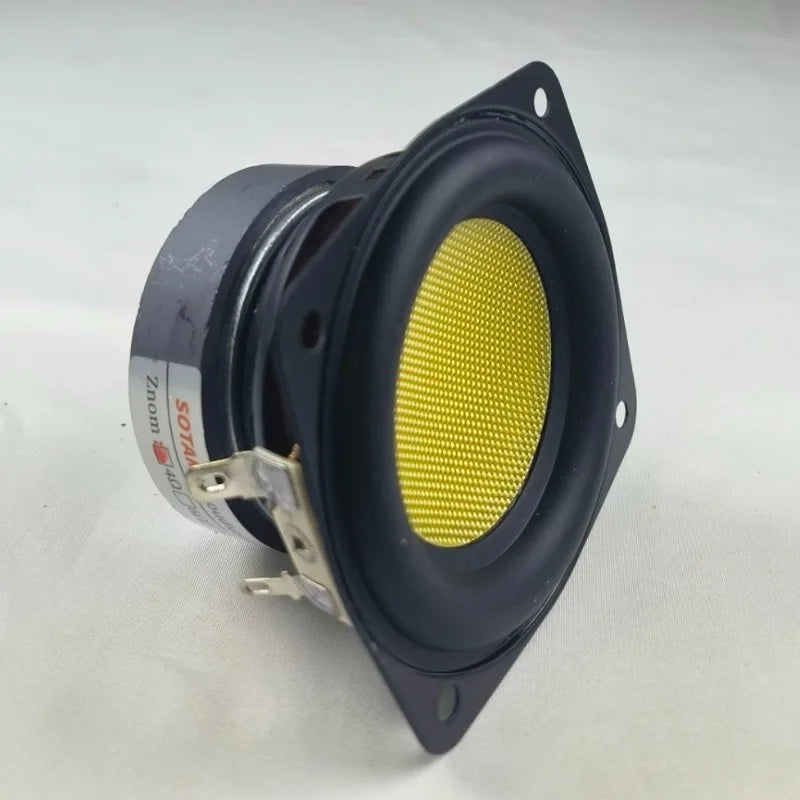 SOTAMIA 1Pcs 3 Inch Subwoofer Speaker 78mm 4 Ohm 20W Yellow Glass Fiber Super Bass Audio Hifi Home Music Sound Speaker