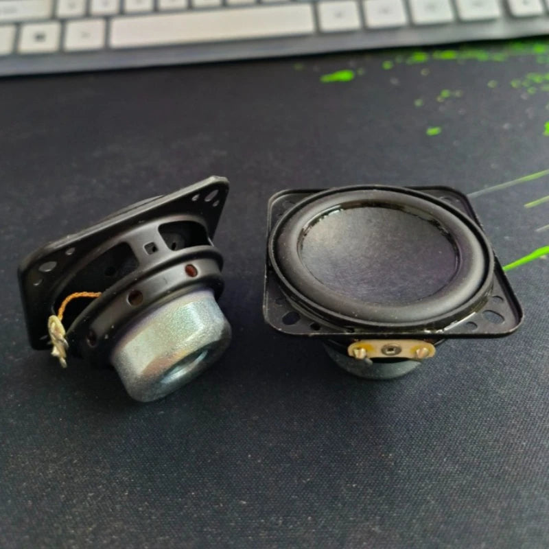SOTAMIA 2Pcs 2 Inch 50mm Audio HIFI Speaker 4 Ohm 10W Paper Diaphragm 18 Core Rubber Side Long Stroke Full Range Speaker
