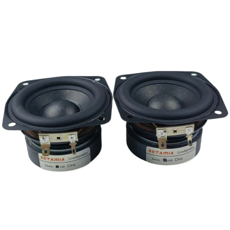 SOTAMIA 2Pcs 3 Inch Subwoofer Speaker 4 Ohm 15W Woofer Audio Hifi Home Music Bass Bluetooth Speaker DIY Home Theater Loudspeaker