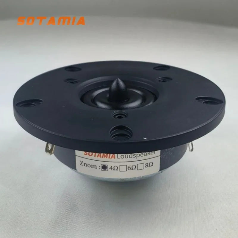 SOTAMIA 1Pcs 4 Inch HIFI Mid-tweeter 4 Ohm 50W Silk Film High Frequency Unit Treble Speaker DIY Bookshelf Speaker Story Machine