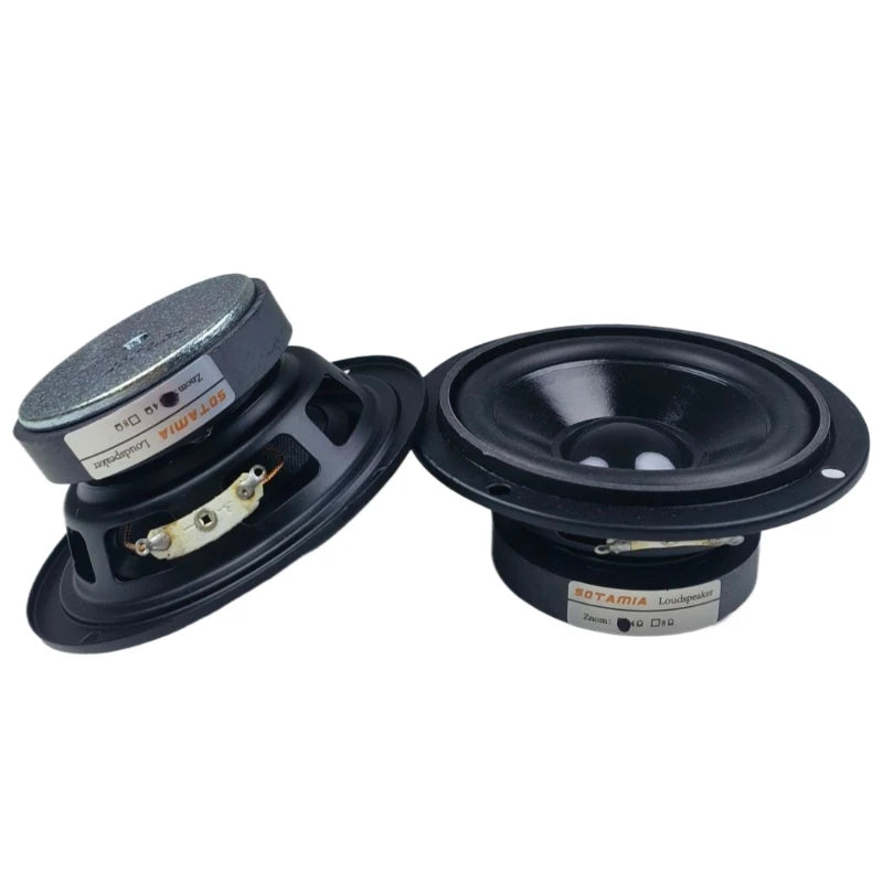 SOTAMIA 2Pcs 3 Inch Midrange Bass Speakers 4 Ohm 15W PP Cone Waterproof Bluetooth Speaker Audio Hifi Music DIY Music Loudspeaker
