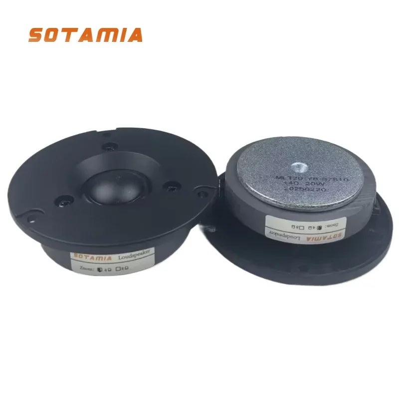 SOTAMIA 2Pcs 3 Inch Tweeter Audio Speaker 4 Ohm 20W Silk Film Hifi DIY Treble Bluetooth Speaker Sound Music Power Loudspeaker