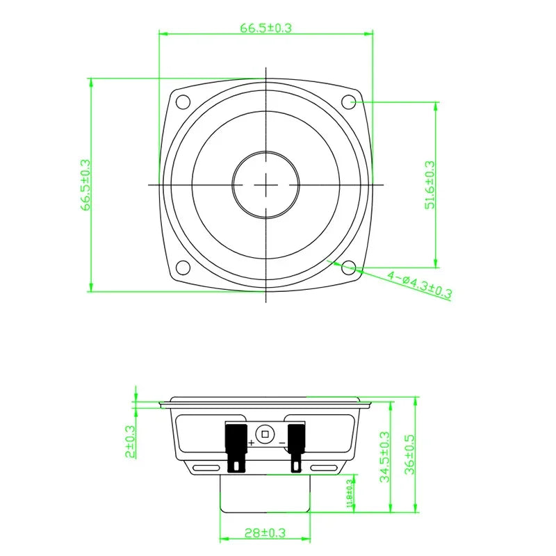 SOTAMIA 2Pcs 2.5 Inch Full Range Speaker 66mm 4 Ohm 15W Sound Amplifier Speaker Bass Rubber Edge Home Theater HIFI Loudspeaker