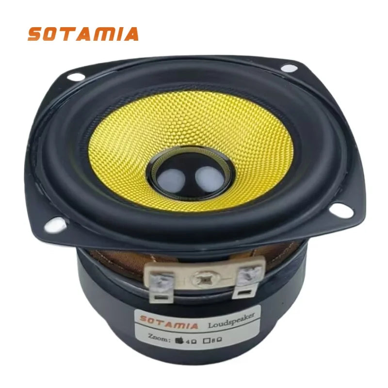 SOTAMIA 1Pcs 3 Inch Glass Fiber Waterproof Speaker Audio 4 Ohm 10W DIY Mini Portable Bluetooth Speaker Hifi Music Loudspeaker