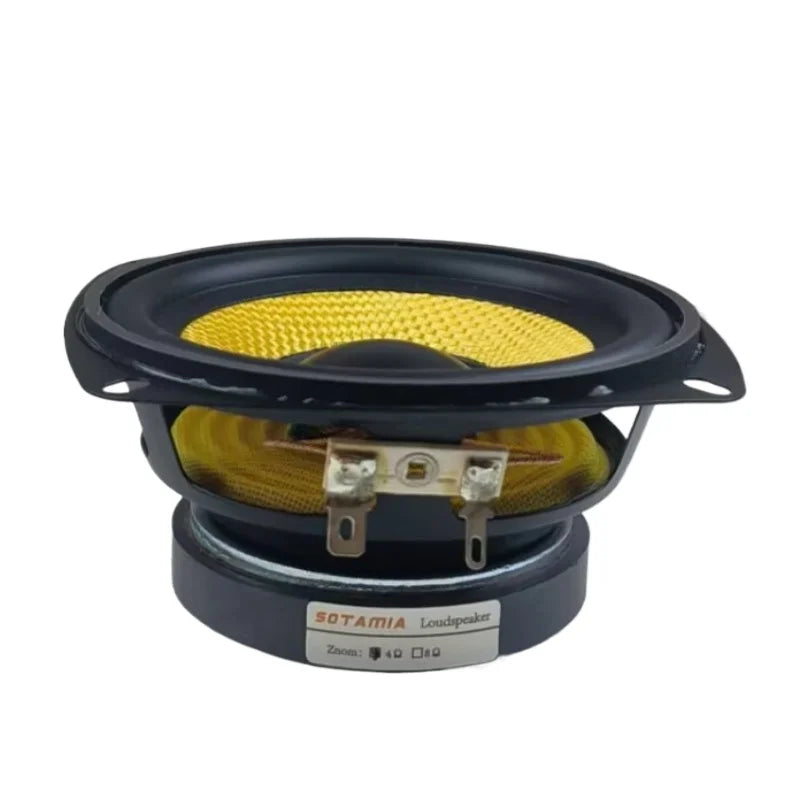 SOTAMIA 1Pcs 4 Inch Woofer Speaker 4 Ohm 15 W DIY Professional Multimedia Home Music Subwoofer Speaker Audio Bass Loudspeaker