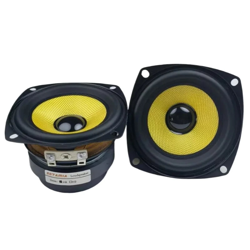 SOTAMIA 2Pcs 3 Inch Waterproof Speaker 4 Ohm 10W DIY Audio Portable Bluetooth Speaker Music Glass Fiber Loudspeaker Bookshelf