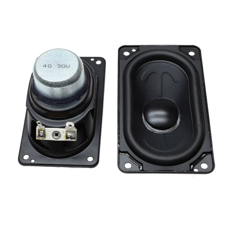 SOTAMIA 2Pcs 5393mm Runway Mid-bass Speaker Rectangular Horn 4 Ohm 30W Audio Waterproof Speaker 20 Core HIFI Loudspeaker 53*93MM