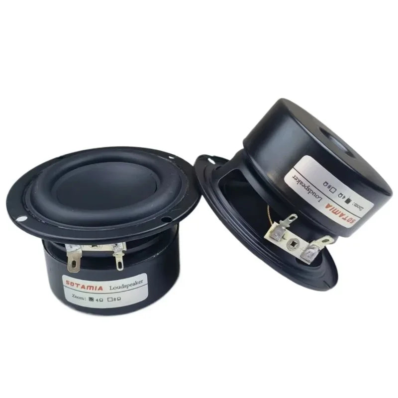 SOTAMIA 2Pcs 3 Inch Full Range 4 Ohm 20W Waterproof Bluetooth Speaker Audio DIY Home Theater Bookshelf Music Loudspeaker