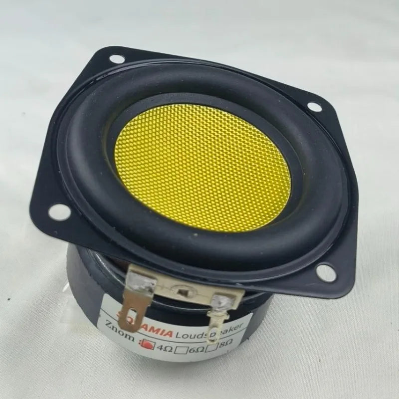 SOTAMIA 1Pcs 3 Inch Subwoofer Speaker 78mm 4 Ohm 20W Yellow Glass Fiber Super Bass Audio Hifi Home Music Sound Speaker