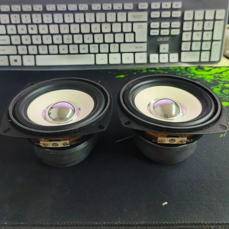 SOTAMIA 2Pcs 4 Inch Full Range Power Speaker Paper Cone 6 Ohm 15W DIY Hifi Music Multimedia Pc Speaker Home Theater Loudspeaker