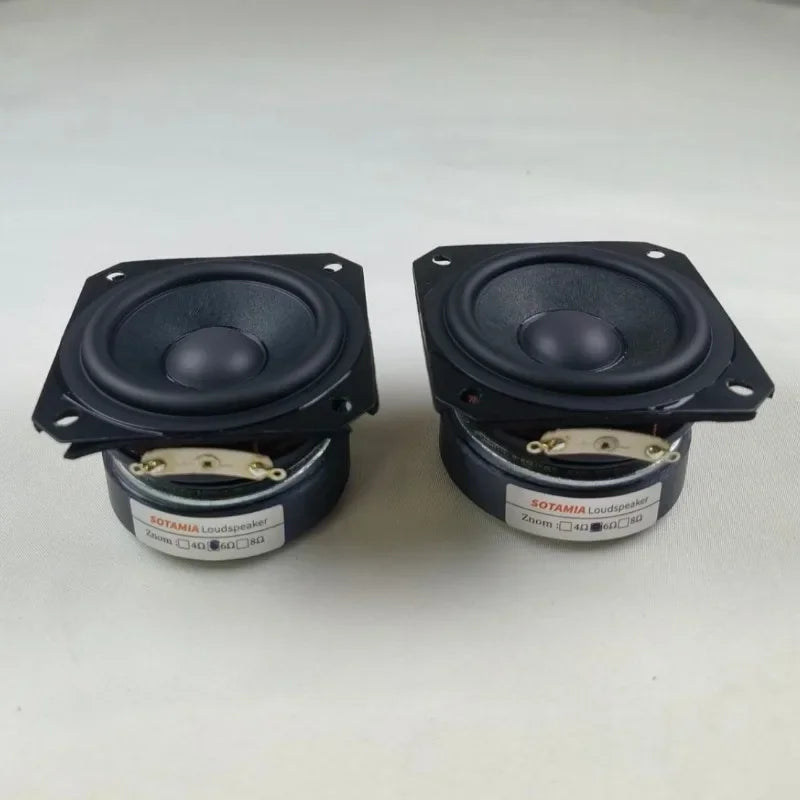 SOTAMIA 2Pcs 2.25 Inch Medium High Frequency Audio Speaker 6 Ohm 20W Sound Music Power Loudspeaker DIY Bluetooth Speaker
