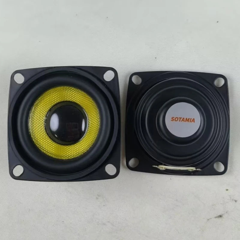 SOTAMIA 2Pcs 2 Inch 52mm Mini Audio Full Range Speaker 4 Ohm 5W 16 Core Glass Fiber Waterproof Loudspeaker DIY Bluetooth Speaker